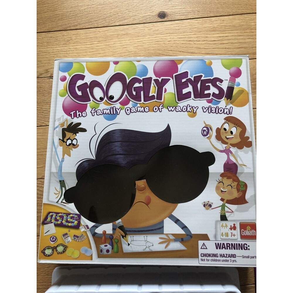 Googly Eyes The Family Game of Wacky Vision COMPLETE Goliath 2014 Kids Drawing